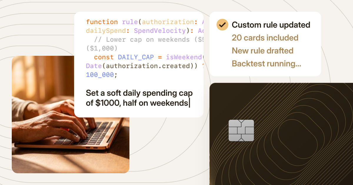The AI assistant generating a custom code rule from a plain-language prompt